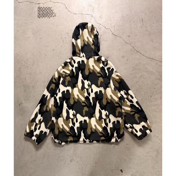 RARE Tommy Hilfiger Reversible Camo & Cream Pullover Jacket - Picture 2 of 9